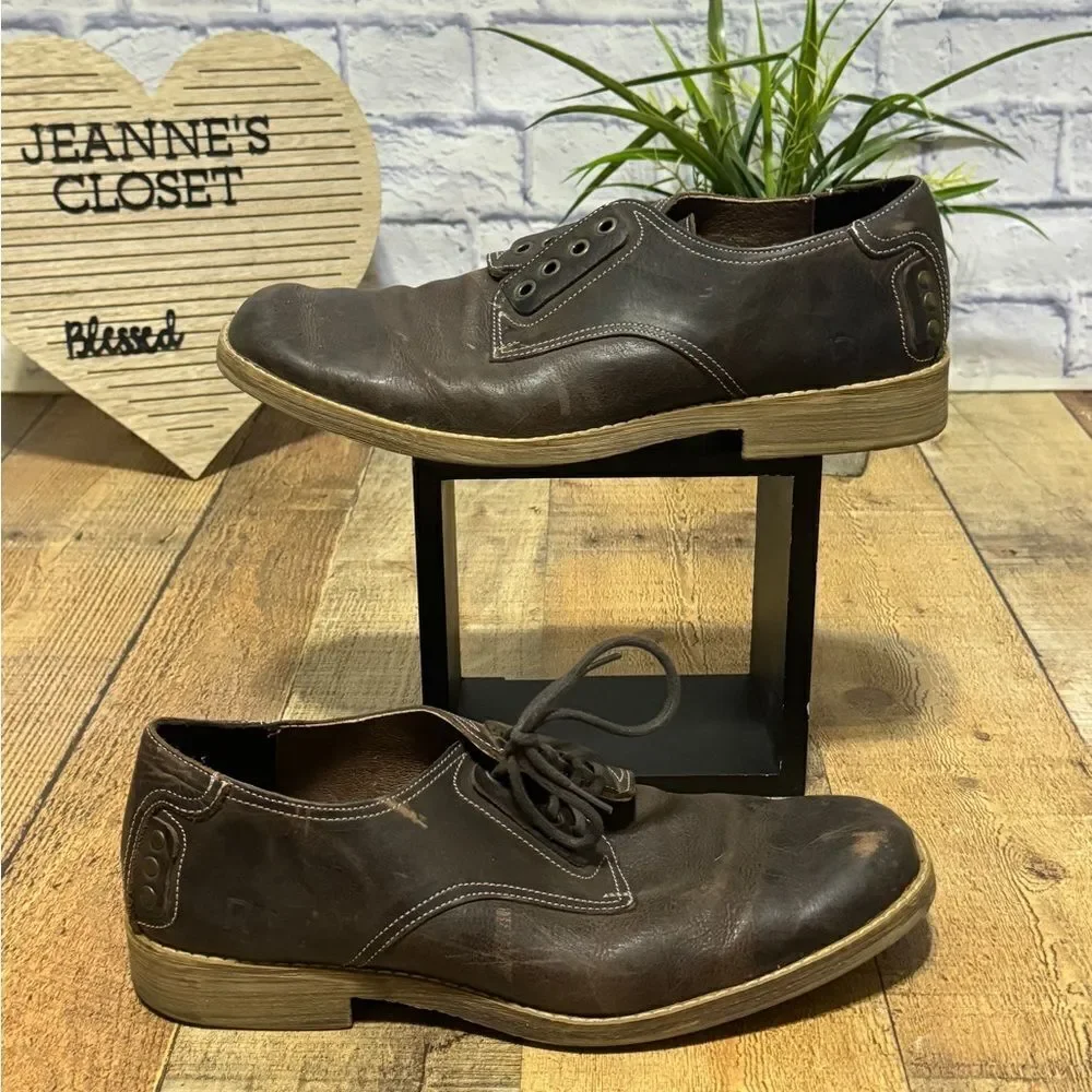 Roan - Bed Stu Distressed Leather lace up shoes Size 12
